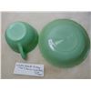 Image 2 : JADEITE FIREKING CUP AND SAUCER SMALL CHIP ON CUP