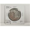 Image 1 : 1890-0 EF Morgan Silver Dollar