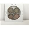 Image 2 : 4 Silver 3 pence coins, 1913,16,17,18