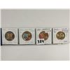 Image 1 : 3 colored $coins & 2023 Indigenous Day $2 Coin