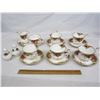 Image 3 : 429. 5 Royal Albert Old Country Roses Cups, Saucers, Cream ,Sugar, Tray, Salt, Pepper