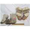 Image 1 : 451. 2 Pair of Mukluks One Pair Beaded