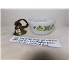 Image 1 : 2” X 1” BRASS BELL & BELT & MEADOW GREEN FIREKING CUSTARD DISH