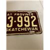 Image 3 : 1954 Saskatchewan license plate