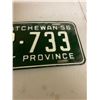 Image 3 : 1956 Saskatchewan license plate