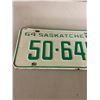 Image 2 : 1964 Saskatchewan license plate