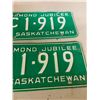 Image 3 : Pair of 1965 Saskatchewan license plates