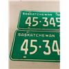 Image 2 : Pair of 1969 Saskatchewan license plates