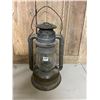 Image 1 : Barn lantern, comes with glass chimney - 14"H
