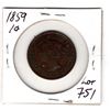 Image 2 : 1859 LARGE CENT, NICE COIN