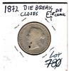 Image 2 : VERY SCARCE 1872, SM2, BAR DIE CRACK, 25 CENTS