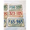 Image 3 : 3 pair 1974-74and76 Sask Licence plate