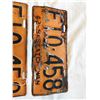 Image 2 : Pair 1942 Farm License Plates Sask