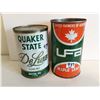 Image 1 : Quaker State deluxe and UT-A oil tins