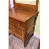Image 4 : Washstand and Harp, oak - 28"W x 50" x 18"D