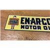 Image 2 : En-ar-co motor oil sign - 1990s reproduction - 23"x9.5" - Slate bo