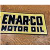 Image 4 : En-ar-co motor oil sign - 1990s reproduction - 23"x9.5" - Slate bo