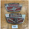 Image 1 : 2 Ford/Mercury chrome hood badges