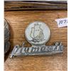 Image 3 : 2 1940's Plymouth emblems and hood ornament