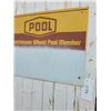 Image 2 : old shed door 74.5" x 27"w with Wheat Pool metal sign 24" x 18"
