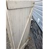 Image 3 : old shed door 74.5" x 27"w with CO-Op Feed metal sign 24" x 18"