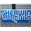 Image 1 : Sherwin Williams paint sign plastic insert 3' x 6' 1970's