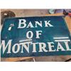 Image 1 : Bank of Montreal plastic sign lens - sign has been damaged and altered/repictured