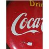 Image 2 : original 48" Coca-Cola enamel button sign made in 1950's, some paint touch ups