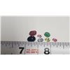 Image 2 : 5.91 CT natural gemstones - 7 assorted; emerald, sapphires, ruby and blue opal