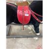 Image 2 : Rocking horse - 38"tall x 40"long - Very nice complete with saddle, reigns, stirrups - excellent con