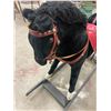Image 6 : Rocking horse - 38"tall x 40"long - Very nice complete with saddle, reigns, stirrups - excellent con