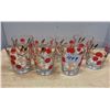 Image 1 : 8 Art deco glasses - 3"tall - match lot 1248