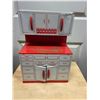 Image 1 : Tin toy kitchen cabinet - 16"H x 11"W - 1 made by Wolverine