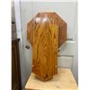 Image 5 : Oak wall clock - 28"x18" battery operated, works great