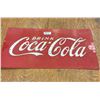 Image 1 : Coca-Cola tin sign - should be framed - 22.5"x11.5"