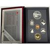 Image 1 : 1991 Silver Proof Set. Silver Dollar commemorates the first Steamship on the Great Lakes. All coins 