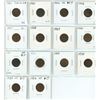 Image 1 : Near Complete Set of 14 Canadian George V Small Cents. Includes 1920, 1921, 1924, 1926, 1927, 1928, 