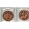 Image 2 : Lot of 2 Moose Jaw Coin Club bronze medals. Includes 1967 Centennial & 1968 CFB. BU.