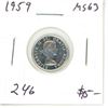 Image 1 : 1959 Silver 10 Cents. MS-63. Bright White.