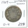 Image 1 : 1909 Victorian Leaves Silver 50 Cents. G-4.
