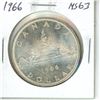 Image 1 : 1966 Large Beads Silver Dollar. MS-63. Bright White.
