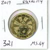 Image 1 : 2019 Equality Loonie Dollar. Commemorates the 50th Anniversary of the decriminalization of homosexua