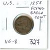 Image 1 : U.S. 1858 Flying Eagle Cent. VG-8.