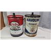 Image 3 : 5 gal oil pails - Texaco Havoline & Esso