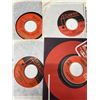 Image 3 : Lot of 35 w/ sleeves 45's Records Various Artists/years