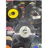 Image 2 : Lot of 65 w/o sleeves assorted 45's Records - various artists/years