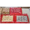 Image 3 : 6 Christmas decorative bows and decorations - in box, appears unused - like new