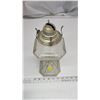 Image 2 : Clear glass coal oil lamp, no chimney - square