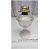 Image 3 : Clear glass coal oil lamp, no chimney