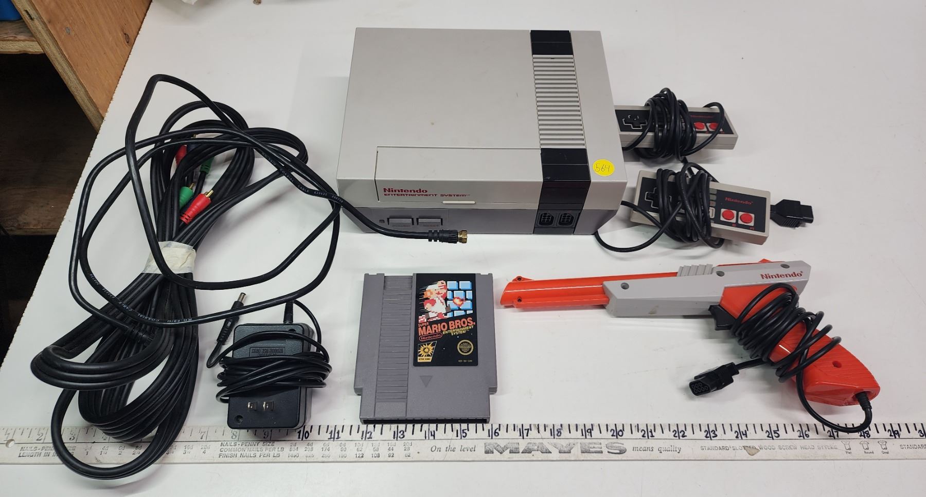Nintendo Entertainment system game console, with 2 controllers, Super ...
